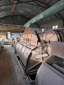 Restored scutching turbine for processing flax in Northern Ireland