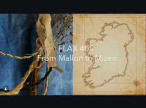 A map of Ireland and some flax